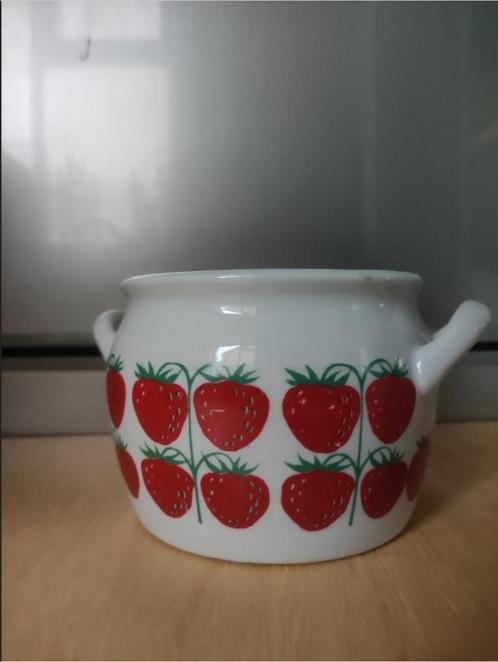 Arabia Pomona pot jar aardbeien, Antiek en Kunst, Antiek | Servies los, Ophalen of Verzenden