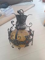 Kasteel Lamp Ridder Stijl, Huis en Inrichting, Lampen | Hanglampen, Gebruikt, Kasteel, Ridder, Ophalen of Verzenden, Glas