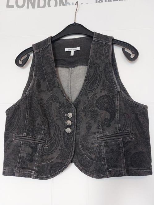 Zwart denim gilet van Steilmann, nieuw, mt 40-42, Kleding | Dames, Jasjes, Kostuums en Pakken, Nieuw, Jasje, Zwart, Ophalen of Verzenden