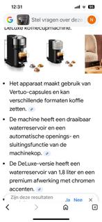 Nespresso vertuo plus, Ophalen, Zo goed als nieuw