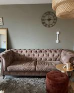 Chesterfield bank 3-zits, Ophalen, Gebruikt, Driepersoons, 75 tot 100 cm