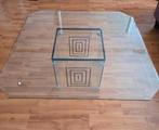 Glazen salontafel, Ophalen, 100 tot 150 cm, 50 tot 100 cm, Zo goed als nieuw