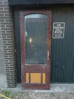 Antieke binnendeur met glas, Doe-het-zelf en Verbouw, Ophalen, Gebruikt, Binnendeur, Glas