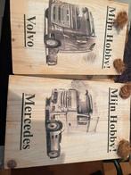 Houten bordjes, Verzamelen, Merken en Reclamevoorwerpen, Verzenden, Zo goed als nieuw, Reclamebord