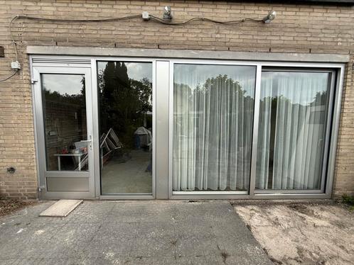 Aluminium schuifpui / kozijn met deur en zijlicht 531x244 cm, Doe-het-zelf en Verbouw, Kozijnen en Schuifpuien, Gebruikt, Schuifpui