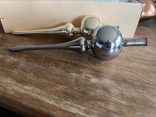 Piek 1x goud en 1xzilver kleurige, Diversen, Kerst, Gebruikt, Ophalen of Verzenden