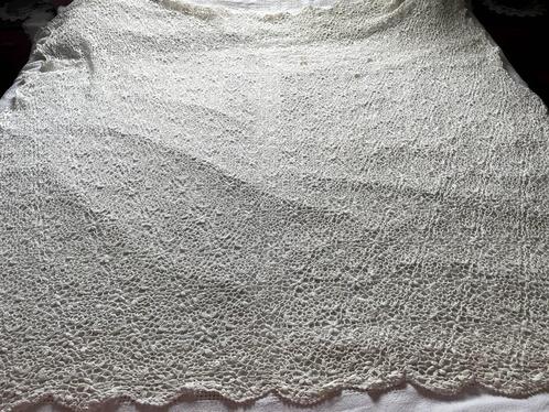 Vintage groot gehaakt tafelkleed 200x170 rechthoek, Antiek en Kunst, Antiek | Kleden en Textiel, Ophalen of Verzenden