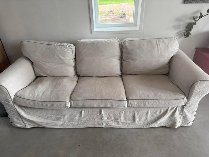 Ikea Ektorp driepersoonsbank, Huis en Inrichting, Banken | Bankstellen, Gebruikt, Rechte bank, Driepersoons, 200 tot 250 cm, 75 tot 100 cm