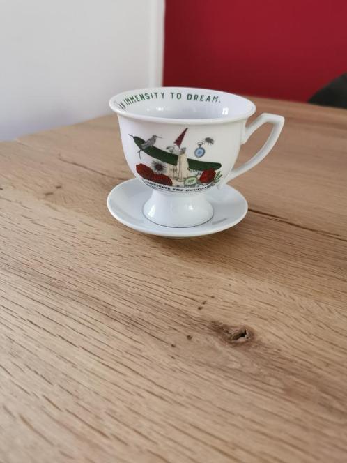 Hendricks thee kop en schotel, Antiek en Kunst, Antiek | Servies los, Ophalen of Verzenden