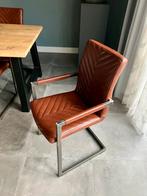 6 Eetkamerstoelen - Mooi set!, Huis en Inrichting, Stoelen, Ophalen, Gebruikt, Bruin, Metaal