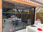 Steel look glazenschuifwand, glazenwand schuifpui, Doe-het-zelf en Verbouw, Glas en Ramen, Nieuw, Glasplaat, Veiligheidsglas, 160 cm of meer