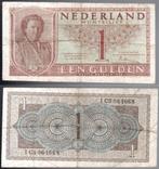 Nederland bankbiljetten 1 gulden 1949 en 2½ gulden 1949, Postzegels en Munten, Bankbiljetten | Nederland, Ophalen of Verzenden