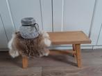 Houten bankje 60x20x31, Huis en Inrichting, Krukjes, Ophalen of Verzenden