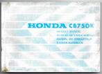 Honda CB750 K owners manual (3084zh), Honda