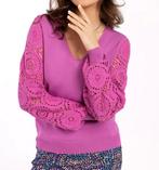 Studio Anneloes prachtige Dinah trui roze broderie mt L, Kleding | Dames, Truien en Vesten, Ophalen of Verzenden, Zo goed als nieuw