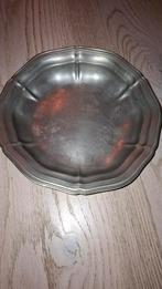 Tinnen bord - niet recht, Ophalen of Verzenden