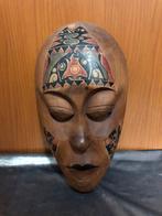 Een mooi masker met de hand gemaakt uit Maleisië/Indonesië., Antiek en Kunst, Ophalen of Verzenden