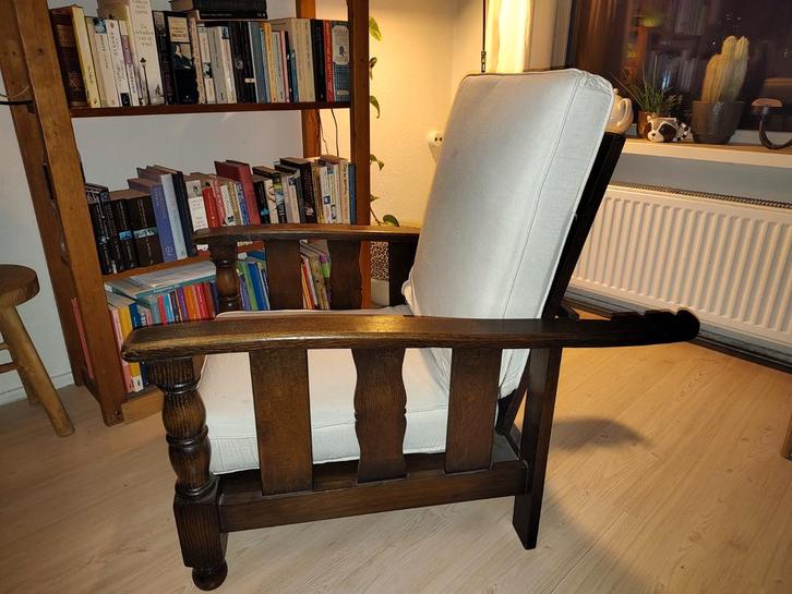 Antieke verstelbare rookstoel, Antiek en Kunst, Antiek | Meubels | Stoelen en Banken, Ophalen