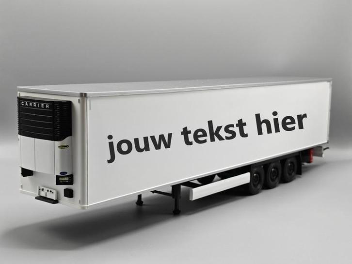 Solido 1:24 Remorque Frigo Koeltrailer 2022 bedrukt of blanc, Hobby en Vrije tijd, Modelauto's | 1:24, Nieuw, Bus of Vrachtwagen