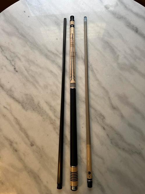 Lucasi LHL20 + 2 shafts, Lucasi Air Hog 2, Buffalo Dominator, Sport en Fitness, Biljarten en Poolen, Zo goed als nieuw, Keu of Ballen