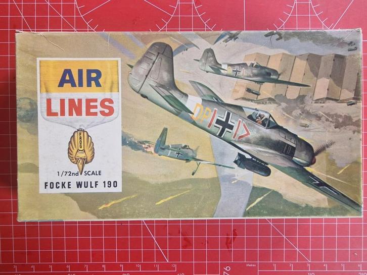 Focke Wulf Fw-190 1:72 AirLines (FROG), Hobby en Vrije tijd, Modelbouw | Vliegtuigen en Helikopters, Zo goed als nieuw, 1:72 tot 1:144
