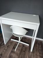 Kinderbureau met stoel wit, Huis en Inrichting, Ophalen, Zo goed als nieuw, 25 tot 50 cm, Rechthoekig