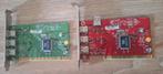 2x PCI IEEE 1394 Firewire controller, Ophalen of Verzenden, Gebruikt