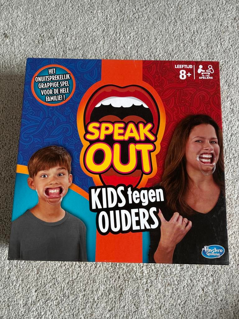 Speak Out Kids tegen Ouders - Familie Spel, Drie of vier spelers, Ophalen of Verzenden, Nieuw