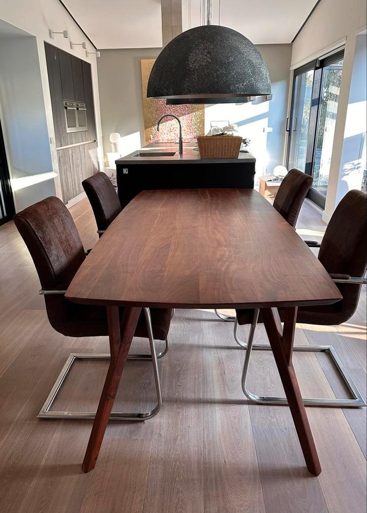 Light & Living eetkamertafel Quenza 220x100, Huis en Inrichting, Tafels | Eettafels, Gebruikt, 100 tot 150 cm, 150 tot 200 cm