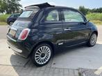 Fiat 500C 0.9 TwinAir Lounge / Airco / PDC. Achter / Elek Ra, Gebruikt, Zwart, Zwart, Origineel Nederlands