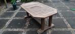 Houten tuin/bijzettafel, Ophalen, Gebruikt, Rechthoekig, Hout
