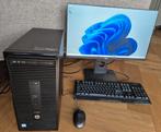 Complete pc set - HP i3 win11 / Dell 24 monitor / toets+muis, Ophalen, Hp, Gebruikt, Met monitor