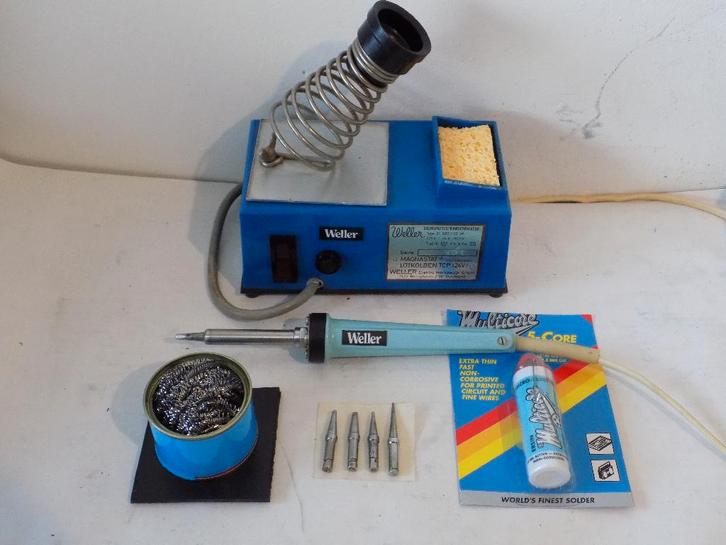 WELLER  SOLDEERSTATION + WELLER WTCP BOUT  24V/50W +EXTRA,s, Hobby en Vrije tijd, Elektronica-componenten, Zo goed als nieuw, Ophalen of Verzenden
