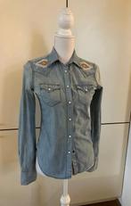 Western-shirt Ralph Lauren lichtblauw, Kleding | Dames, Blauw, Ophalen of Verzenden, Zo goed als nieuw, Lange mouw