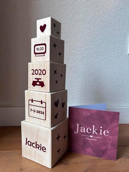Geboorte blokken, Kinderen en Baby's, Kraamcadeaus en Geboorteborden, Nieuw, Ophalen of Verzenden