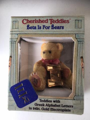 Cherished Teddies Grieks Alfabet Letter Xi (nieuw) beschikbaar voor biedingen