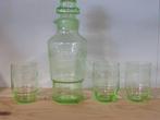 Set uranium glazen en karaf., Ophalen