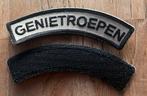 Straatnaam Genietroepen met velcro achterkant, Verzamelen, Ophalen of Verzenden, Landmacht, Nederland