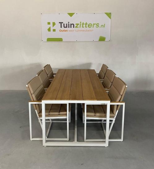 Hartman Lovina 7-delige diningset, Tuin en Terras, Tuinsets en Loungesets, Nieuw, Tuinset, Aluminium, 6 zitplaatsen, Eettafel