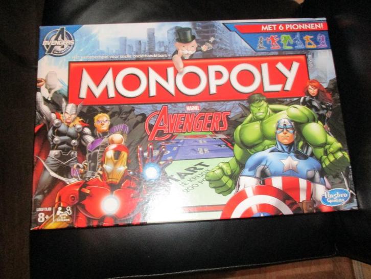 bordspel nieuw Monopoly Marvel Avengers Monopolie Monopolie, Hobby en Vrije tijd, Gezelschapsspellen | Bordspellen, Nieuw, Een of twee spelers