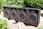 Luidsprekers, speakers, geluidsboxen, Audio, Tv en Foto, Luidsprekers, Zo goed als nieuw, 120 watt of meer, Front, Rear of Stereo speakers