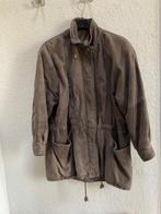 Suede jas dames bruin lang maat 42, Ophalen of Verzenden, Gedragen, Maat 46 (S) of kleiner, Bruin