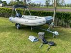 Nimarine MX-420 rubberboot met 20pk Yamaha & trailer, Minder dan 70 pk, Benzine, Aluminium, Zo goed als nieuw