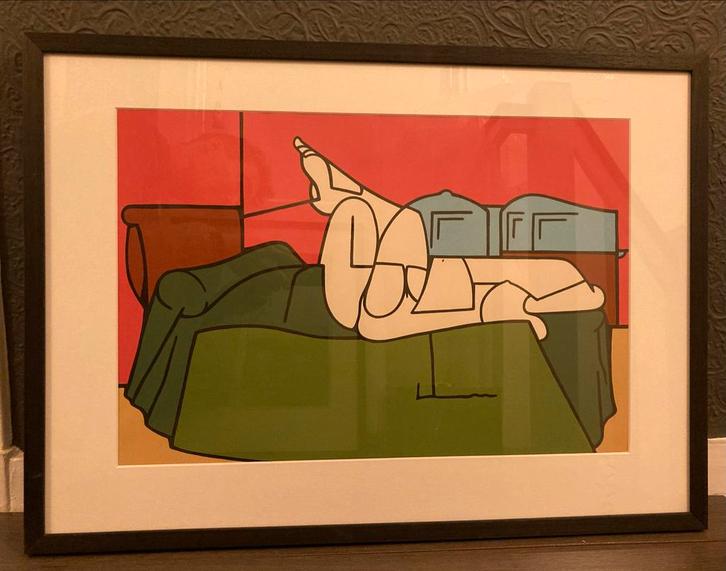 Lithografie van Valerio Adami 1970, Antiek en Kunst, Kunst | Litho's en Zeefdrukken, Ophalen