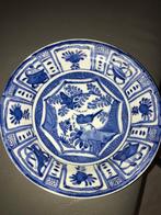 Antiek Chinees Bord Blauw Wit, Ophalen