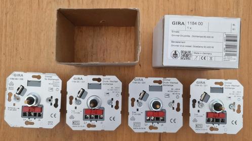 4x GIRA dimmers 60-400 W, Hobby en Vrije tijd, Elektronica-componenten, Nieuw, Ophalen of Verzenden