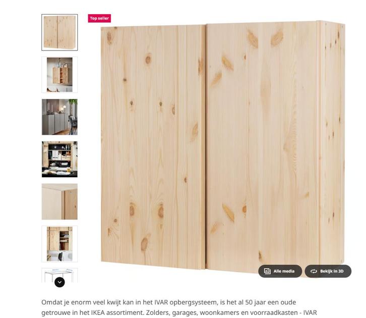 IVAR Gezocht, Huis en Inrichting, Kasten | Stellingkasten, Zo goed als nieuw, Ophalen