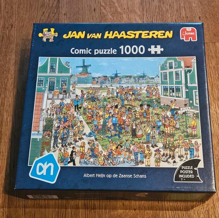 Jan van Haasteren AH Zaanse Schans, Hobby en Vrije tijd, Denksport en Puzzels, Nieuw, 500 t/m 1500 stukjes, Ophalen of Verzenden