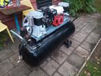 200L compressor met Benzinemotor, Doe-het-zelf en Verbouw, Compressors, Ophalen, 400 tot 800 liter/min, Zo goed als nieuw, Mobiel