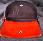 Lederen rode Clutch, Ophalen of Verzenden, Gebruikt, Rood, Avondtasje